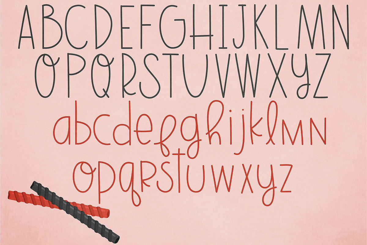 Licorice Rope Font, a Handwritten Font by Miss Kate (Photo 2 of 2)