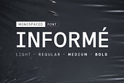 Informe - Monospaced, a Sans Serif Font by Arterfak Project (Thumbnail 1 of 12)