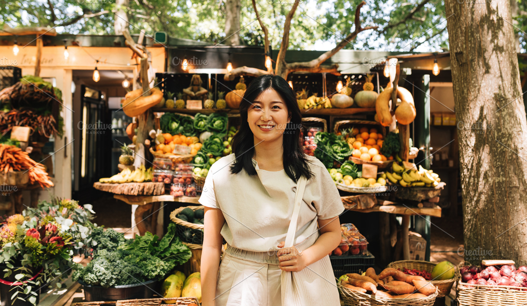 Portrait of a young Asian woman, a Food & Drink Photo by Artem Varnitsin