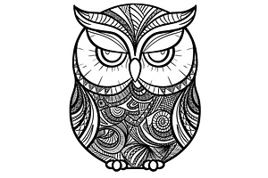 Vector hand drawn illustration of an, an Animal Illustration by Voodz_shop