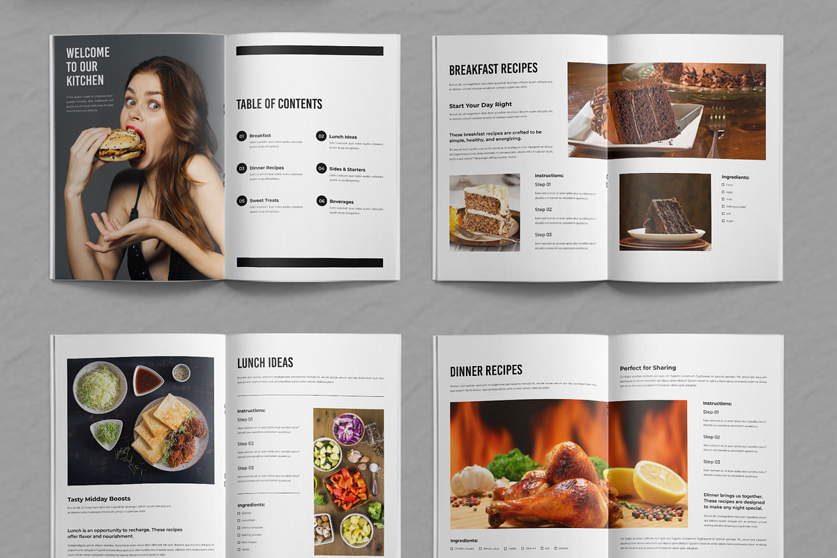 The Modern Kitchen Coocbook Template, a Magazine Template by ContestDesign (Photo 2 of 3)