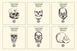 VECTOR SKULL HAND DRAWN BUNDLE 24