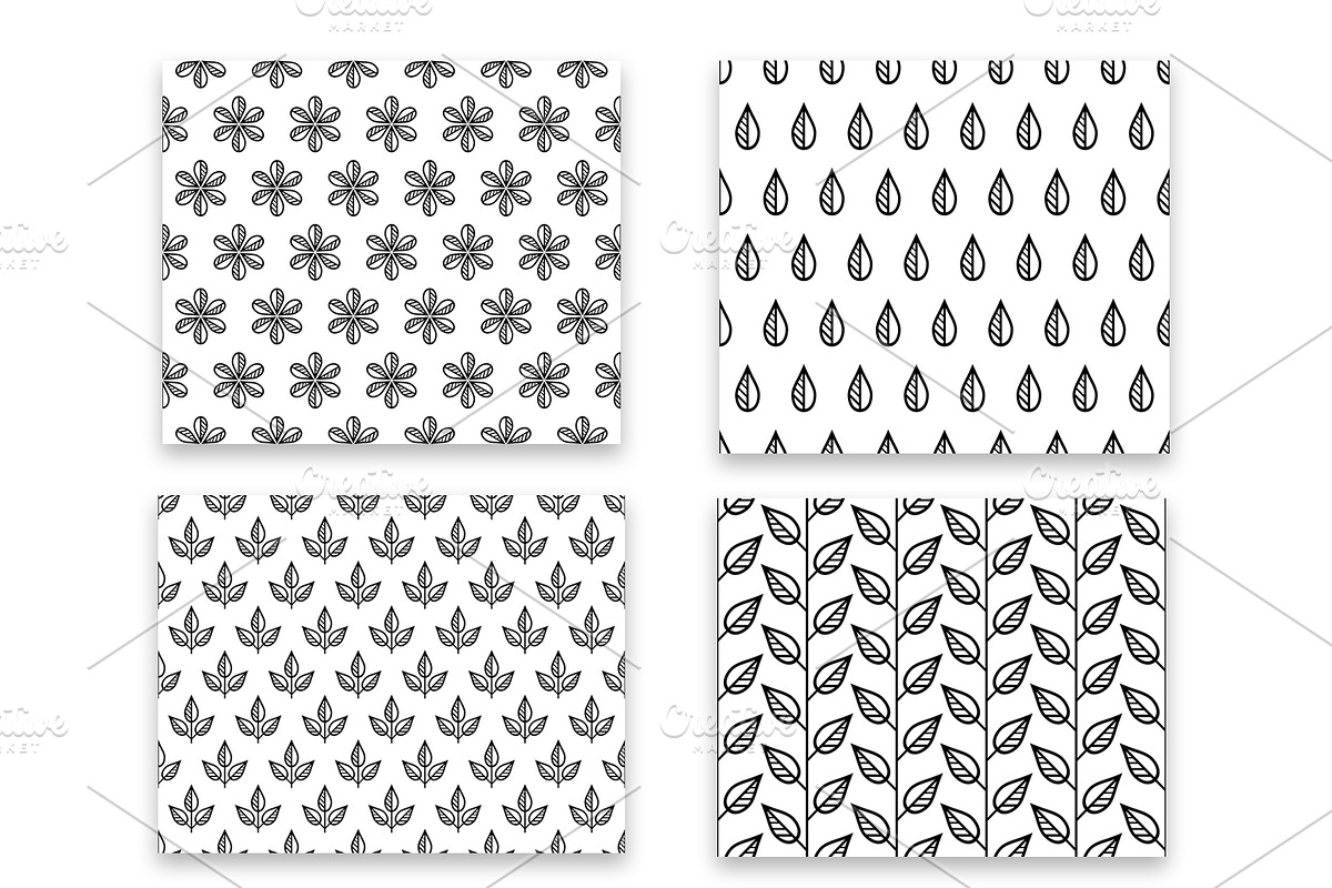 Set of floral patterns, a Pattern Graphic by RODINA (Photo 1 of 4)