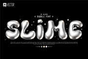 BUBBLE SILVER 3D FONT, a Handwritten Font by BonkiStudio (Thumbnail 1 of 4)