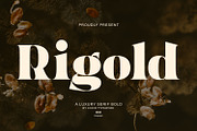 Rigold - Font, a Serif Font by Khoir (Thumbnail 1 of 15)
