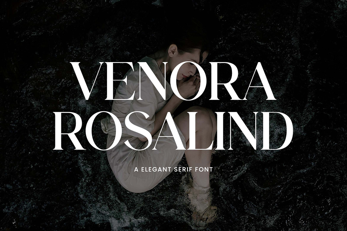 Venora Rosalind Elegant Serif Font, a Serif Font by UICreative (Photo 1 of 13)