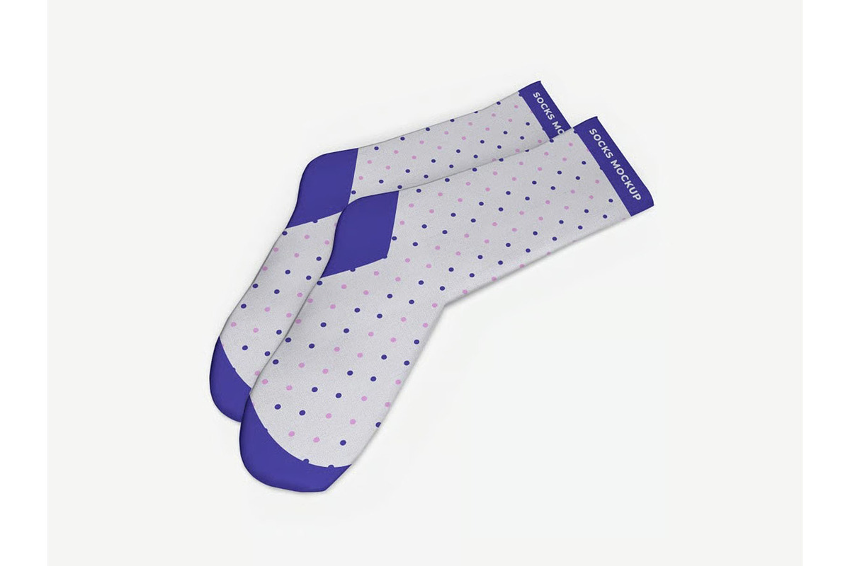 Socks Mockup Template Set, an Advertising Mockup by DesignRushMarket (Photo 4 of 11)