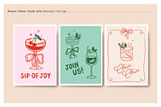 Festive Cocktails collection, a Graphic by Marish (Thumbnail 3 of 8)