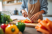 Chopping fresh vegetables in a bright kitchen, a Food & Drink Photo by AlyaAnd (Thumbnail 1 of 2)