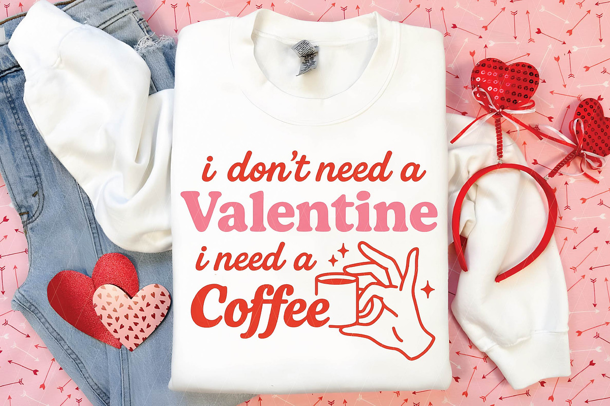 Valentine Coffee SVG PNG, an Illustration by DreamPrint404 (Photo 3 of 8)