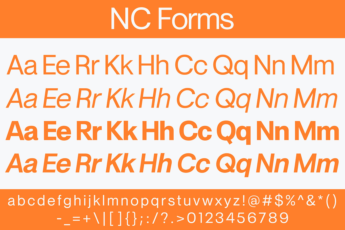 NC Forms — Modular Sans for Systems, a Serif Font by NOCTA SUPPLY (Photo 2 of 4)