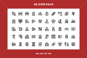 Technology of the future icons, an Outline Icon by Wencory