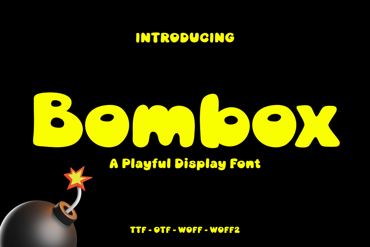 Bombox A Playful Bubble Display Font, a Handwritten Font by Artolabs (Photo 1 of 11)