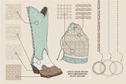 Vintage sketched objects & textures, an Object Illustration by Lisa Glanz (Thumbnail 4 of 5)