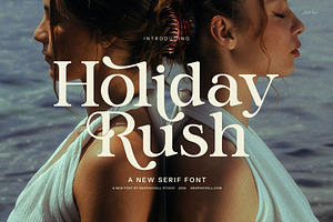 Holiday Rush Serif Font, a Serif Font by Graphicxell