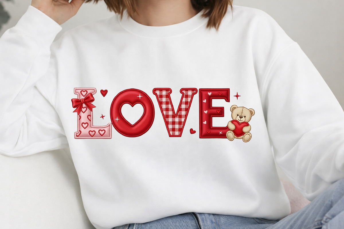 LOVE Teddy Bear Valentine PNG, an Illustration by DreamArtGraphic (Photo 2 of 4)