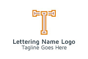 20 Logo Lettering T Template Bundle, a Branding & Logo Template by Acongraphic (Thumbnail 11 of 21)