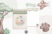 Watercolor Safari clipart & patterns, an Animal Illustration by Tita Creative Studio (Thumbnail 2 of 5)
