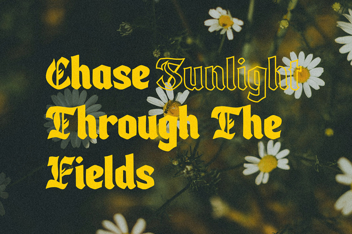 Firethron – Organic Blackletter Type, a Blackletter Font by Arendxstudio (Photo 8 of 9)