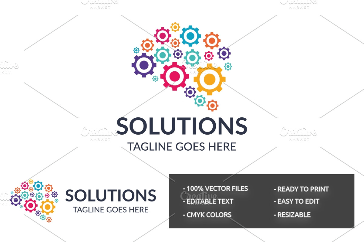 Solutions Logo, a Branding & Logo Template by Design_Planet