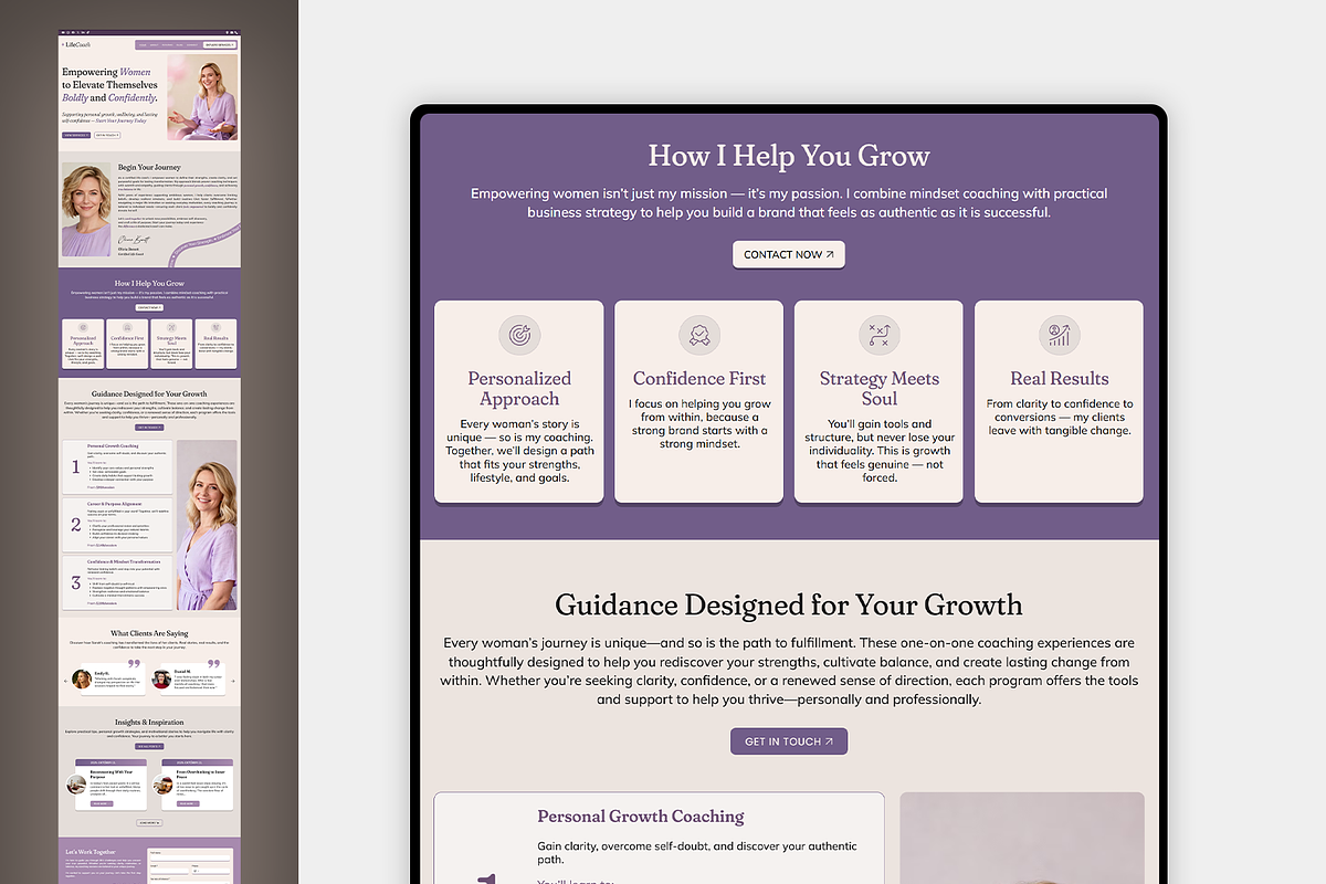 Life Coach Wix Studio Template, a Wix Template by Kitteeh (Photo 8 of 20)