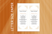 Wedding Ceremony Program Template, an Invitation Template by retrographix (Thumbnail 3 of 4)