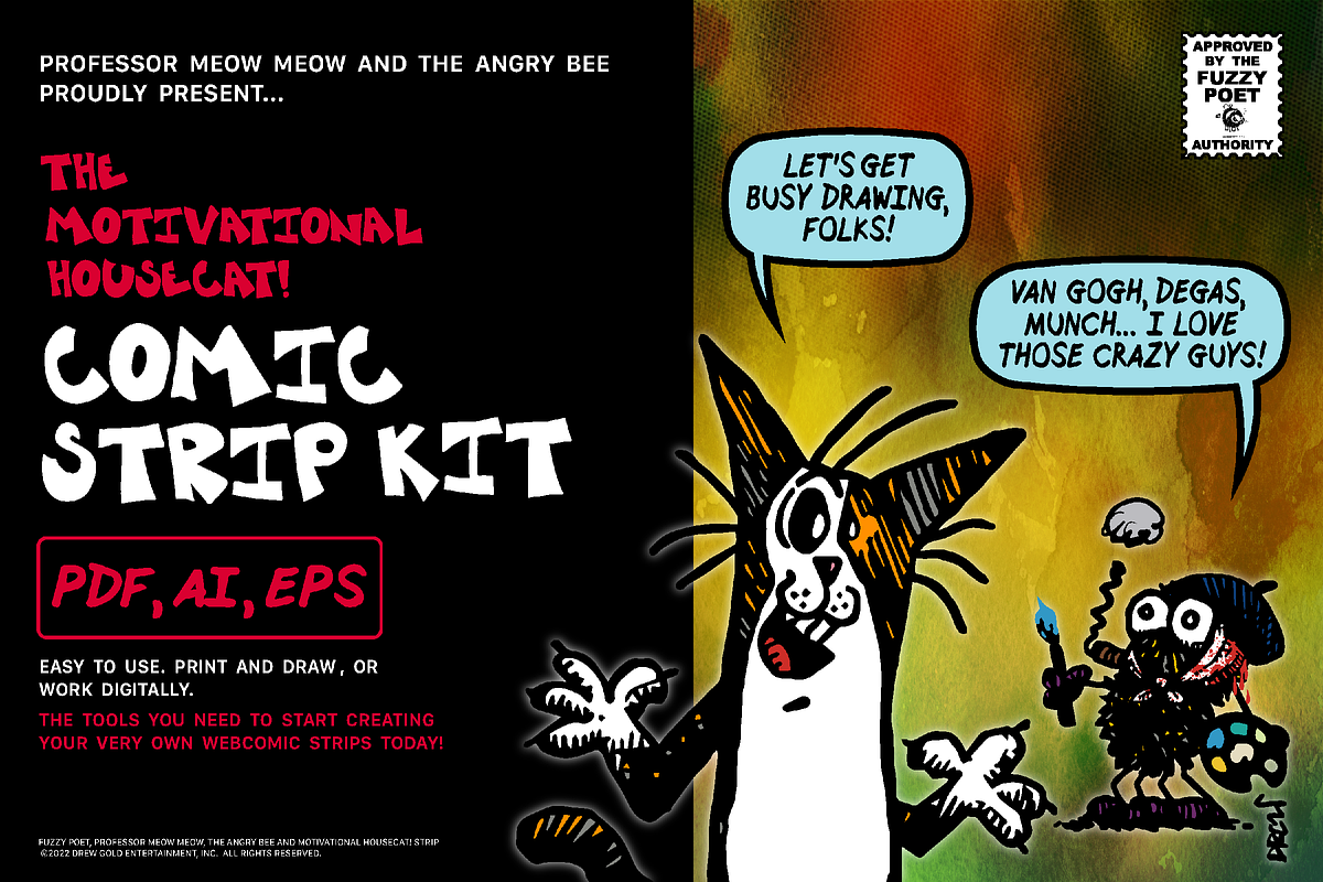 Comic Strip Kit By Fuzzy Poet, a Presentation Template by Fuzzy Poet by DG2 (Photo 1 of 14)