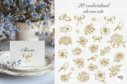 Golden Baroque Wedding collection, a Decorative Illustration by marie dricot (Thumbnail 6 of 9)