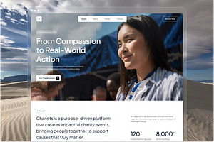 Non-Profit Charity Website UI Figma, an UI Kit Template by peterdraw