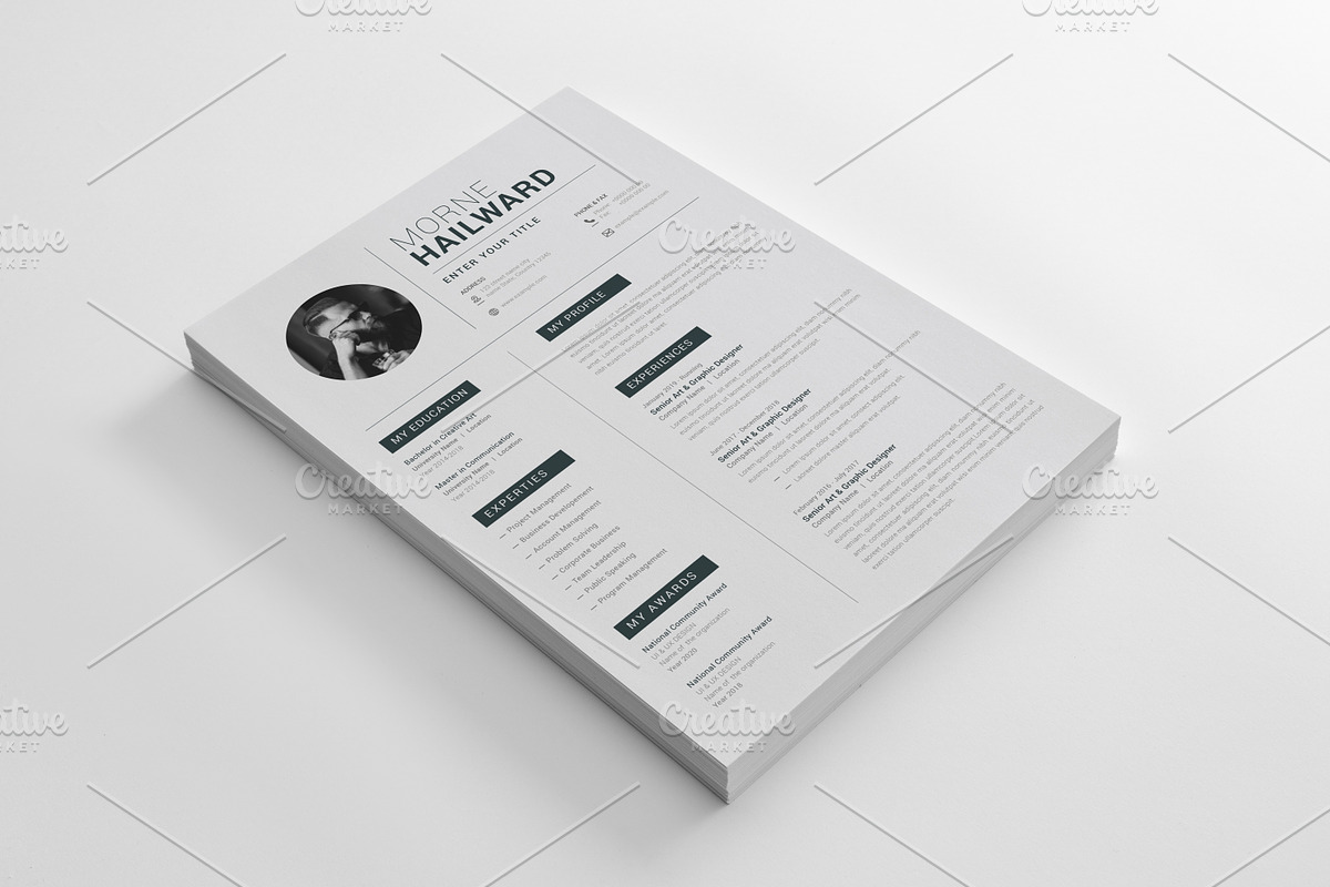 Resumes Template, a Resume Template by Cristal Pioneer (Photo 5 of 8)