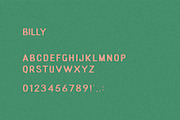 Billy I A Handmade Sans Serif Font, a Font by Taylor Penton (Thumbnail 3 of 3)