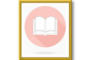 Fine Vector Flat Icon With Book, an Outline Icon by FineArtStudio (Thumbnail 3 of 3)