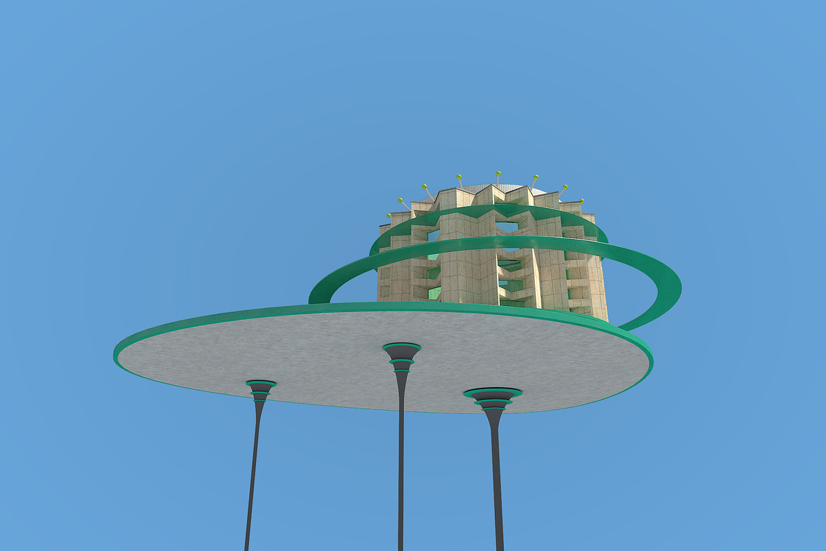 Futuristic Architecture Skyscraper 8, an Architecture 3D Model by Daniel Mikulik (Photo 5 of 6)