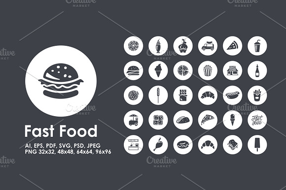 Fast Food Icons