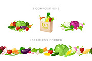 Veggies vector set, an Icon by Seavector (Thumbnail 4 of 5)