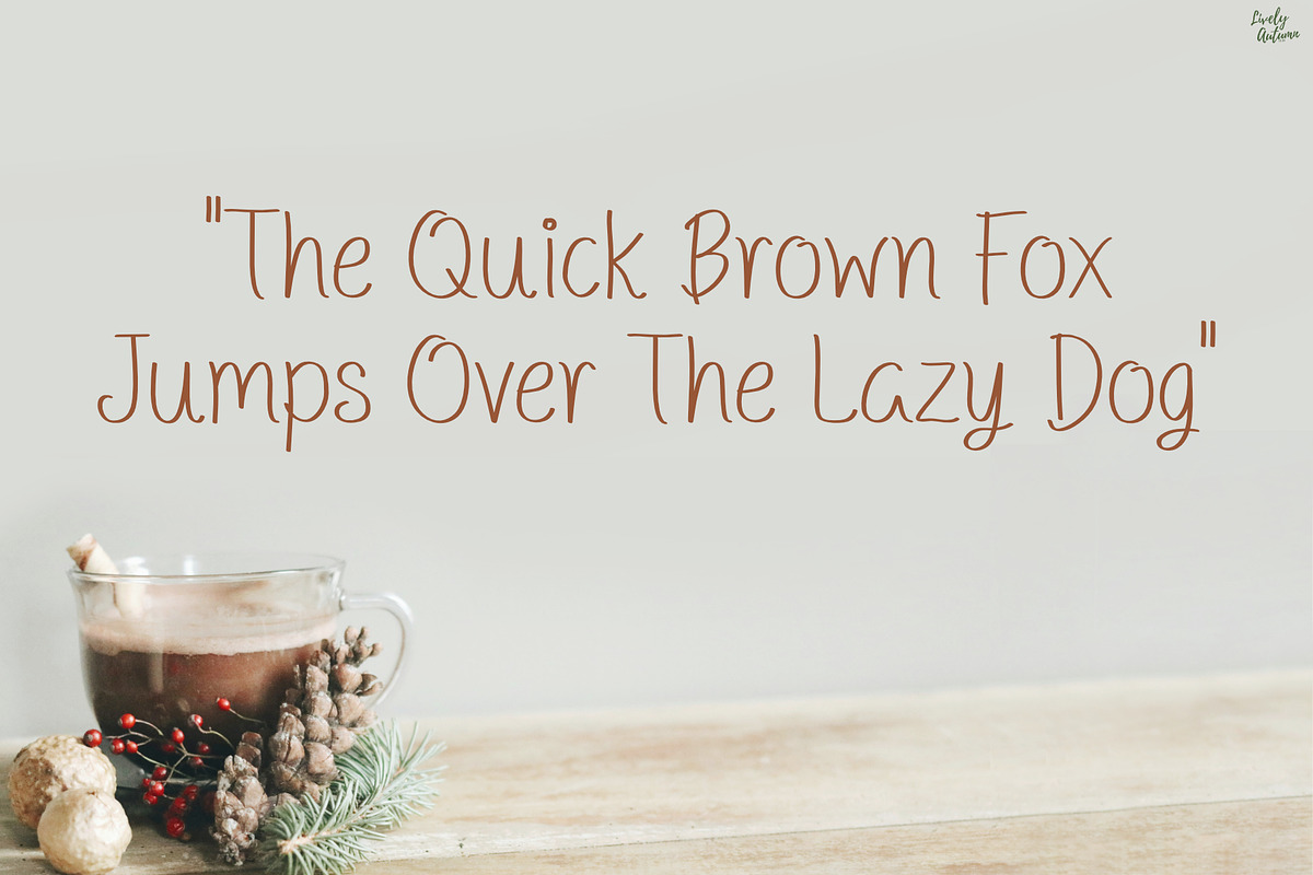 Cozy Hours | Handwriting font, a Handwritten Font by LivelyAutumn11.11 (Photo 4 of 5)