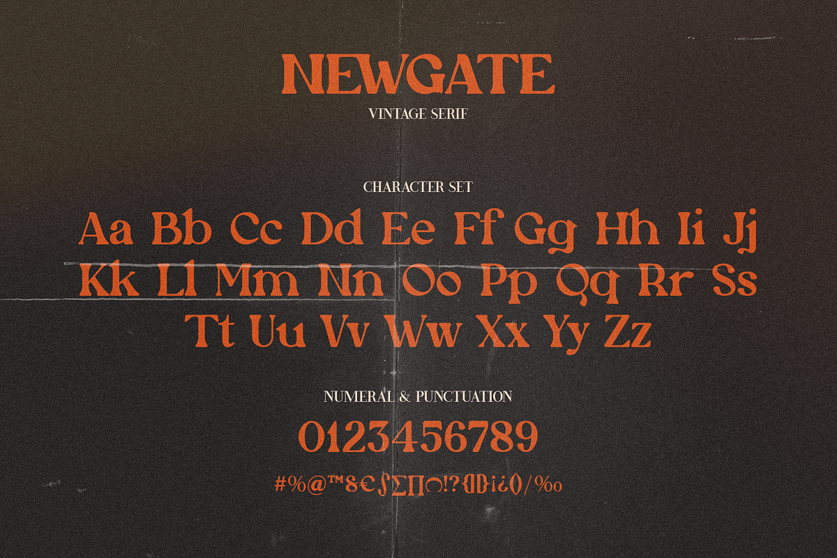 Newgate, a Serif Font by FactoryType Studio (Photo 6 of 10)