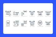 Food Delivery Drone Icon Set, a Duotone Icon by Eklip Studio (Thumbnail 2 of 4)