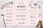 Font Pack & Mini Logo Creator, a Script Font by PeDe Designs (Thumbnail 2 of 22)