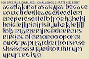 Challenge shattered - Modern Font, a Font by 177Studio (Thumbnail 7 of 8)