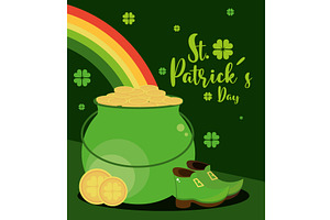 st patricks day card, a Food Illustration by studiogstock