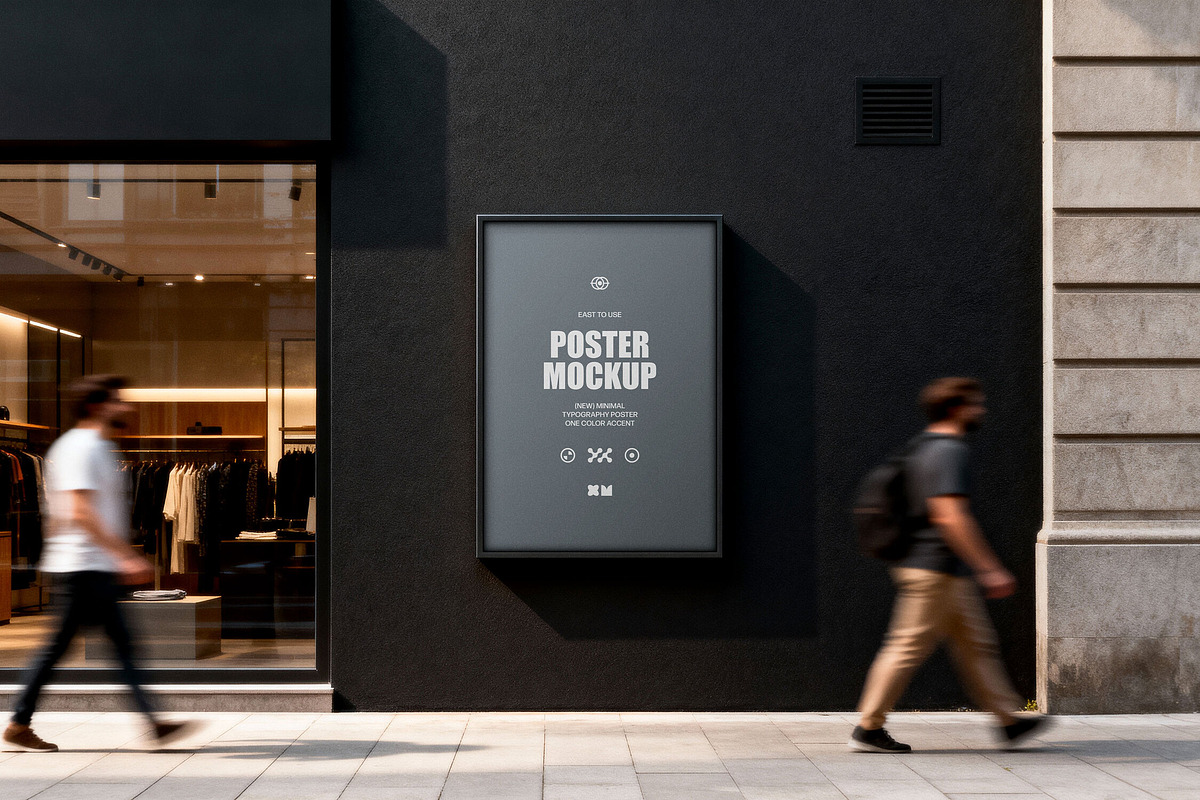 Street Poster Mockup, a Product Mockup by Design Squad (Photo 4 of 4)