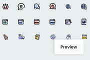 Web Technology Icon Set 100+, an Icon by GladicMonster (Thumbnail 3 of 4)