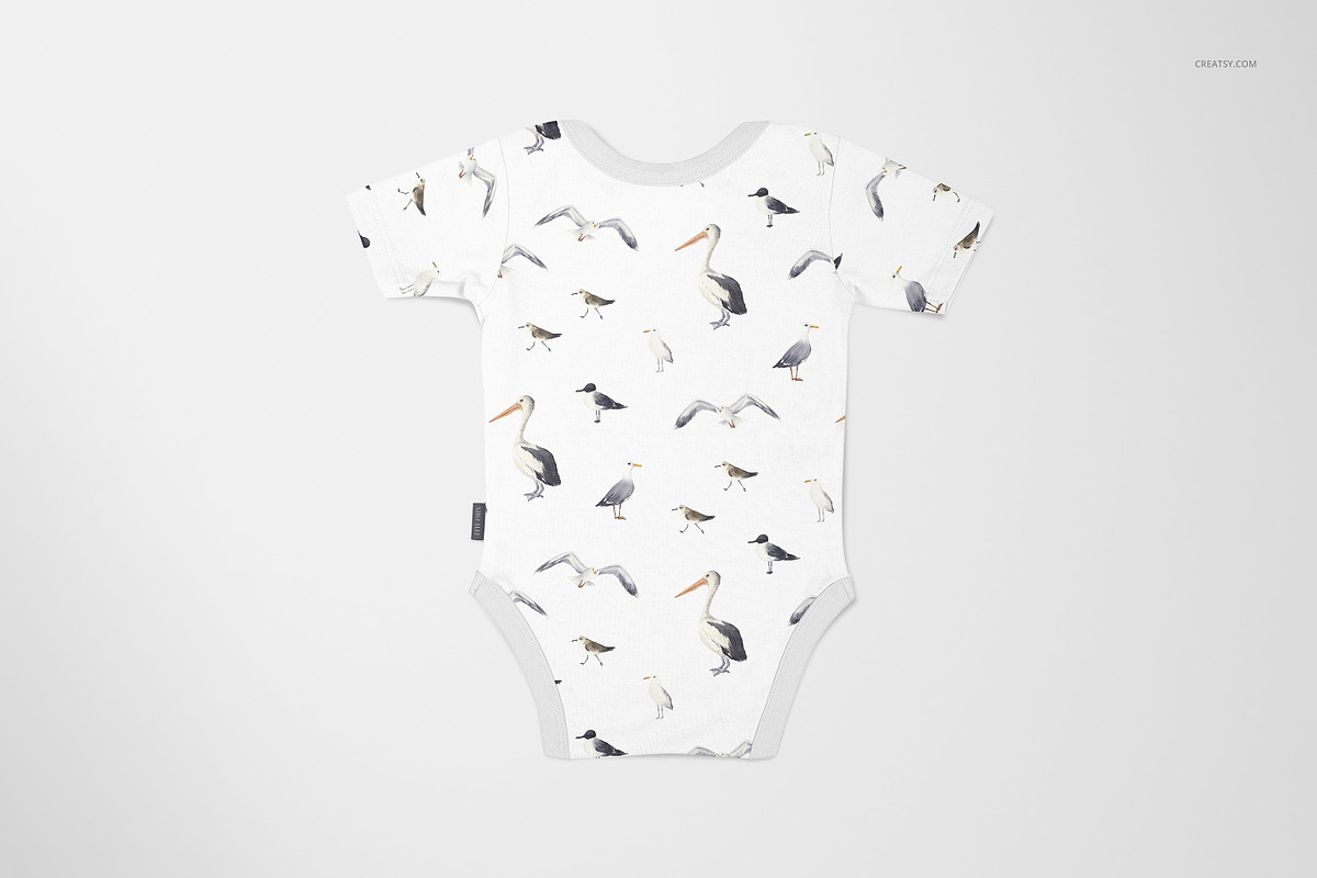 Baby Onesie Mockup Set, an Apparel Mockup by creatsy5 (Photo 5 of 9)