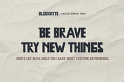 Blockbitte - Bold Display, a Sans Serif Font by Indotype Foundry (Thumbnail 3 of 10)