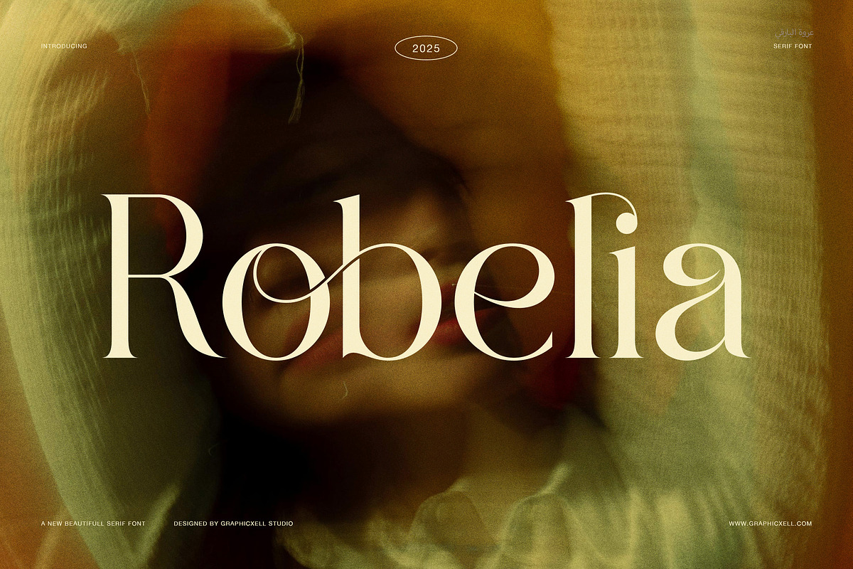 Robelia Elegant Serif Font, a Font by Graphicxell (Photo 1 of 8)