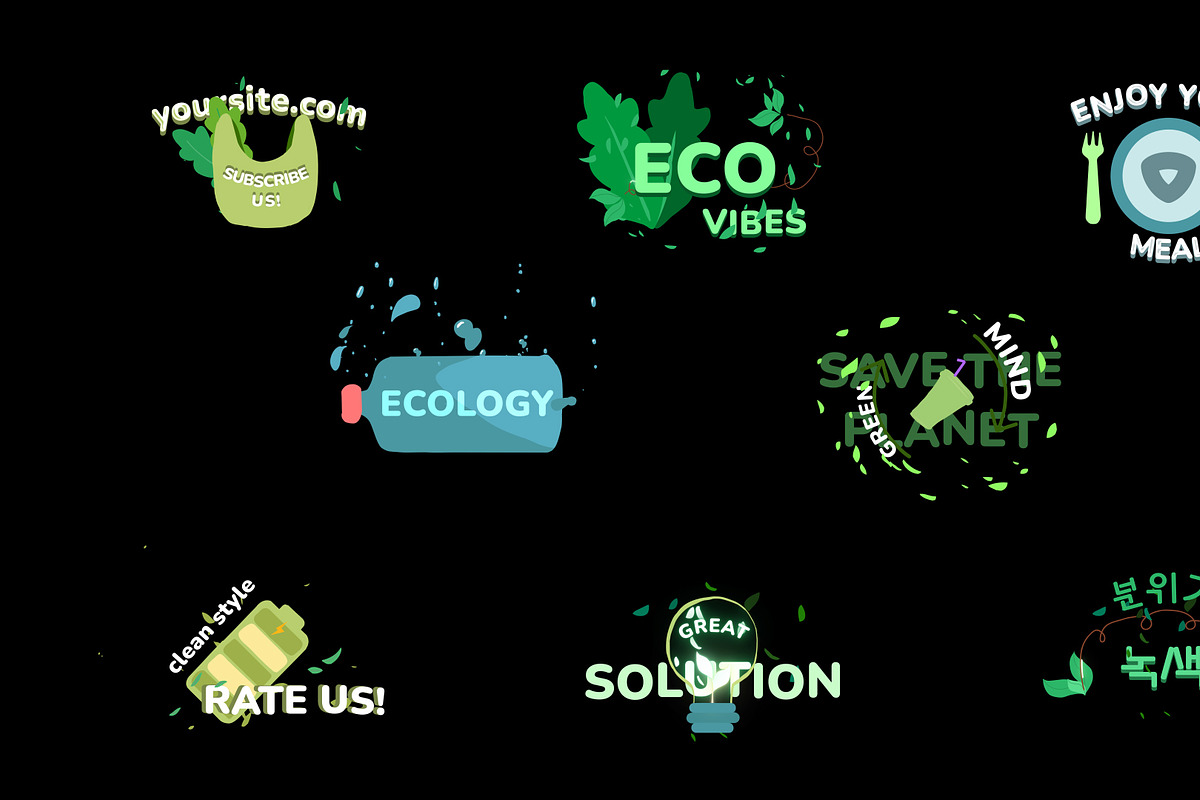 Ecology Titles for DaVinci Resolve, a Templates & Theme by 2dfx (Photo 1 of 2)