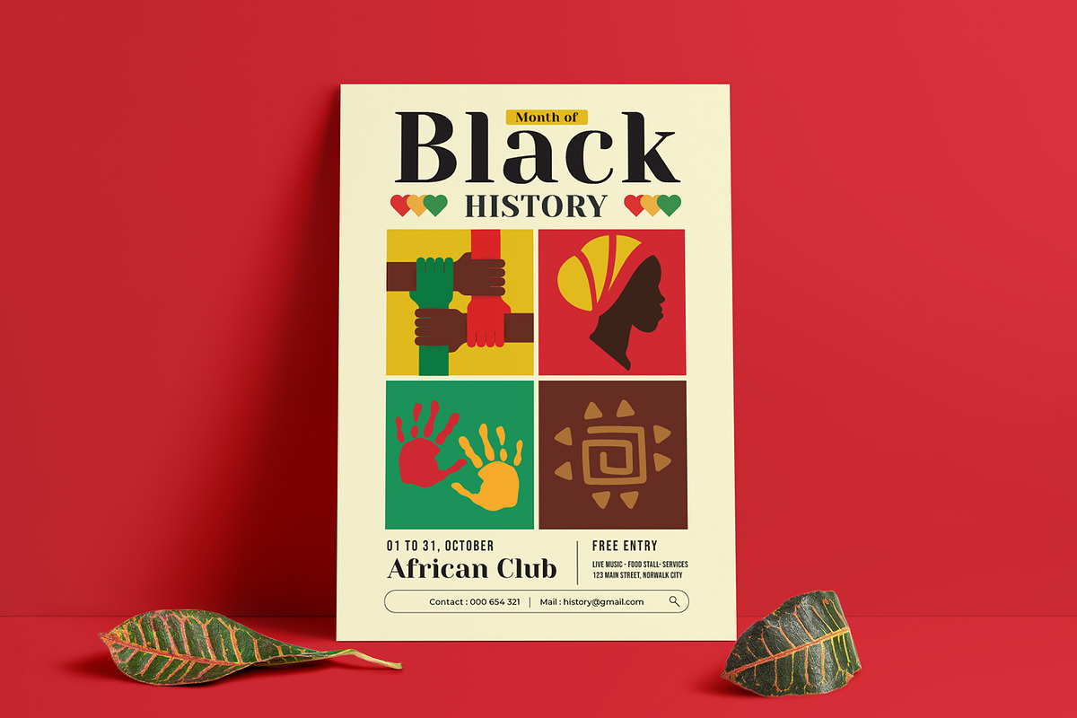 Black History Month Flyer Template, a Flyer Template by VictorThemes