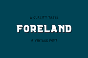 FORELAND | Vintage Font, a Font by Andika Fez (Thumbnail 1 of 7)