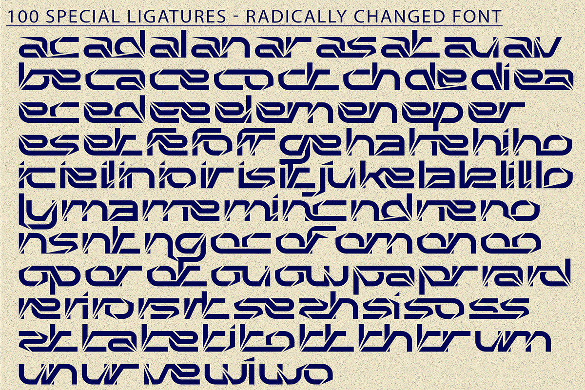 Radically Changed - Futuristic Font, a Sans Serif Font by 177Studio (Photo 7 of 8)